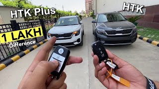 Kia Seltos HTK vs HTK Plus 2021  Full Comparison [upl. by Beetner]