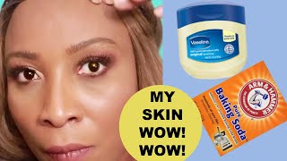 BAKING SODA AND VASELINE CAN TRANSFORM YOUR SKIN FROM DULL TO SPOTLESS GLOWING SKIN USE IT LIKE THIS [upl. by Auvil]