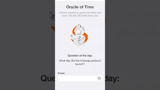 What day did the Uniswap protocol launch  Time Farm Answer Today timefarm timefarmanswer [upl. by Munster]