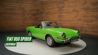 Fiat 850 Spider  Restored  Good Condition  1972VIDEO wwwERclassicscom [upl. by Rialc]