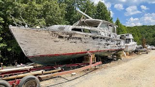 Exploring a Boat amp Marine Salvage Yard  Abandoned Boat Graveyard [upl. by Carolyn]