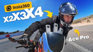 Compare Insta360 X4 X3 X2 amp Ace Pro  Whats The Best Motorcycle Vlog Camera Setup  Royal Enfield [upl. by Nauht]