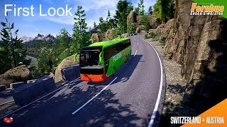 FERNBUS SIMULATOR 44 Live ★ First Look I Austria  Switzerland DLC DeutschHD [upl. by Beasley]