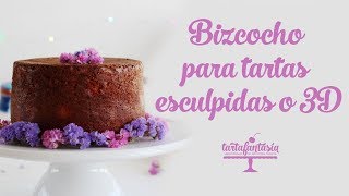 Bizcocho para Tartas Esculpidas o Tartas 3D [upl. by Chipman303]