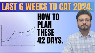 Last 6 weeks to CAT 2024  How to plan ahead 🧠🗒🖊🔥 [upl. by Ruhtra150]