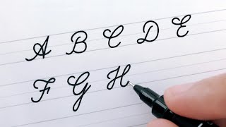 Cursive Writing  Letters A to Z  For Beginners  Worksheets to Improve Handwriting [upl. by Ynner96]