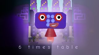 6 TIMES TABLE NUMBER BLOCKS BY ABOUT ART 2 [upl. by Treblah]