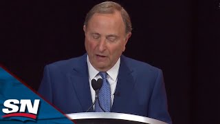 Gary Bettman Announces Flurry Of Trades From Montreal Canadiens At 2022 NHL Draft [upl. by Chrysler]