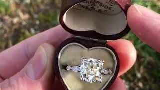 Unboxing 3 Carat Diamond  Antique Ring Box  EraGem [upl. by Jeri]