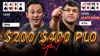 WILD 200400 Cash Game POT LIMIT OMAHA  High Stakes Poker E07 [upl. by Tereve]