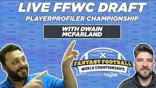 Live Fantasy Football PlayerProfiler Championship Draft [upl. by Meadow950]