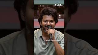 Thalapathy own voice ❤️ song thalapathyvijay trisha viralvideo tranding shorts [upl. by Ilajna]