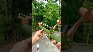 Bamboo Creations With Steel Ball Toy Diy Slingshots [upl. by Newbold]