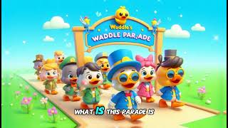 quotWaddles Ducks Waddle Parade 2 A Joyful March of Quacking Friendsquot Nursery Song with Lyrics [upl. by Oninrutas]