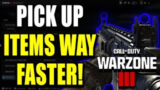 How to Pick up Items Fast in Warzone 3  Modern Warfare 3 Best Method [upl. by Yenittirb]