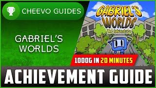 Gabriels Worlds  Achievement Guide Xbox 1000G IN 20 MINUTES Part 1 [upl. by Aivax149]