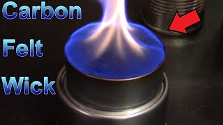 DIY Carbon Felt Wicks The quotForeverquot Wick SML Burners  for heatinglightcooking [upl. by Anirbys]