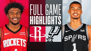 ROCKETS at SPURS  FULL GAME HIGHLIGHTS  October 27 2023 [upl. by Zehe163]