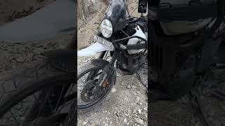 Follow to see first time riding the all new Royal Enfield Himalayan in the Himalayas 🏔️ [upl. by Rhett]