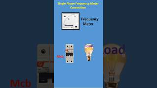 Frequency Meter connection  by electrical knowledge youtubeshorts electricial diagram shorts [upl. by Heinrich]