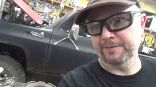 1978 Square Body Chevy installing a ORD steering brace [upl. by Cykana]