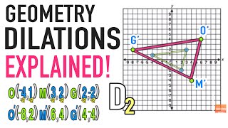 Dilations Geometry Transformations Explained [upl. by Feenah]