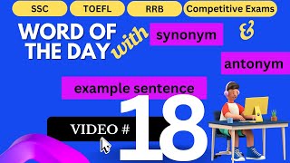 Expand Your Vocabulary  One Word everyday  28OCT2024 [upl. by Allecsirp]