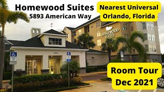 Homewood Suites nearest Universal Studios Orlando Room Tour HILTON [upl. by Akere888]