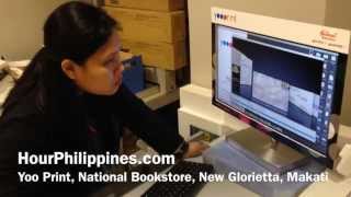 Yoo Print National Bookstore Glorietta Ayala Center Makati by HourPhilippinescom [upl. by Nabetse]