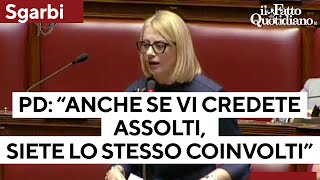 Sgarbi la mozione davanti allaula vuota quotAnche se vi credete assolti siete lo stesso coinvoltiquot [upl. by Oira]