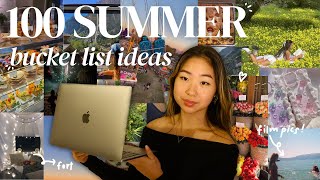 100 actually fun SUMMER BUCKET LIST IDEAS 2024  gabrielle teo [upl. by Eladal638]