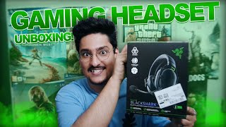 RAZER Blackshark V2 X Gaming Headset UNBOXING razer gaming [upl. by Kerry]