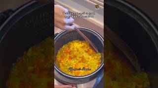 Steamed turmeric rice ricerecipe cooking food homemade garden shorts chkchkboom [upl. by Francisco636]