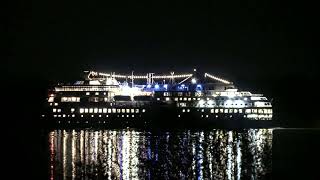 Die MS Otto Sverdrup von Hurtigruten ist derzeit auf einer NordlichterKreuzfahrt 25102024 Elbe [upl. by Ynner]