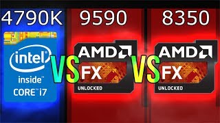 Intel i74790K vs AMD FX9590 vs FX8350 [upl. by Demeyer]