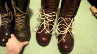 ww2 us airborne corcoran boots vs replica jump boots [upl. by Ettevy]