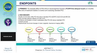 Part 1  Phase III Trial of Prophylactic Cranial Irradiation  Dr Poonam Sehar Faridkot [upl. by Nimref]