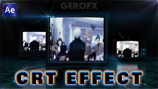 CRT Effect After Effects [upl. by Oicram]