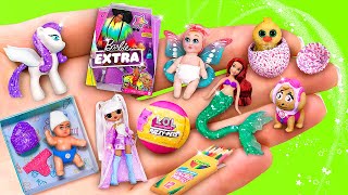 Miniature Toys for Dolls  30 DIYs for LOL OMG [upl. by Afrikah]