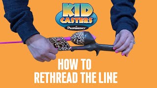 Kid Casters Fishing Rod How to Rethread the Line [upl. by Leiahtan637]