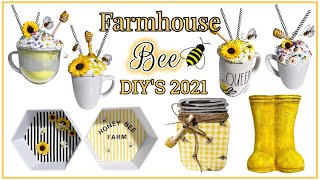 Farmhouse Bee DIYs 2021 I Easy I Budget Friendly [upl. by Meer76]