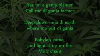 Marlon Asher  Ganja Farmer Ganja Farmer Riddim lyrics on screen [upl. by Tooley]