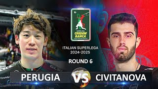 Perugia vs Civitanova  Italian Volleyball SuperLega 20242025 [upl. by Merola]