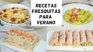 4 Recetas para verano ¡fáciles fresquitas y deliciosas [upl. by Ahsilaf]