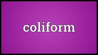 Coliform Meaning [upl. by Nnaegroeg]