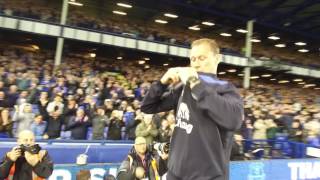 Duncan Ferguson throws his kit into the crowd [upl. by Anay]