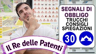 SEGNALI DI OBBLIGO  IL RE DELLE PATENTI  PATENTE B  ESAME DI TEORIA [upl. by Ahtiekahs]