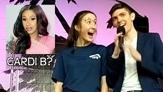 Hypnotized to Think I am CARDI B  High School Hypnosis Show [upl. by Annoet]