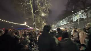 Crowds before NYE London fireworks 2022 [upl. by Naarah]