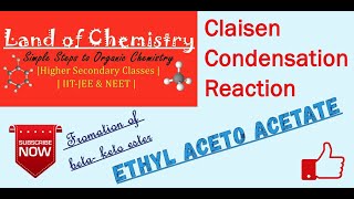 Claisen Condensation Reaction  Ethyl Acetoacetate Synthesis  Organic Chemistry  Class 12 [upl. by Fernyak561]